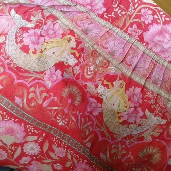 Spell Designs Exclusive Red Seashell Gown Maxi Dress M Free People Mermaid FP - Picture 13 of 16